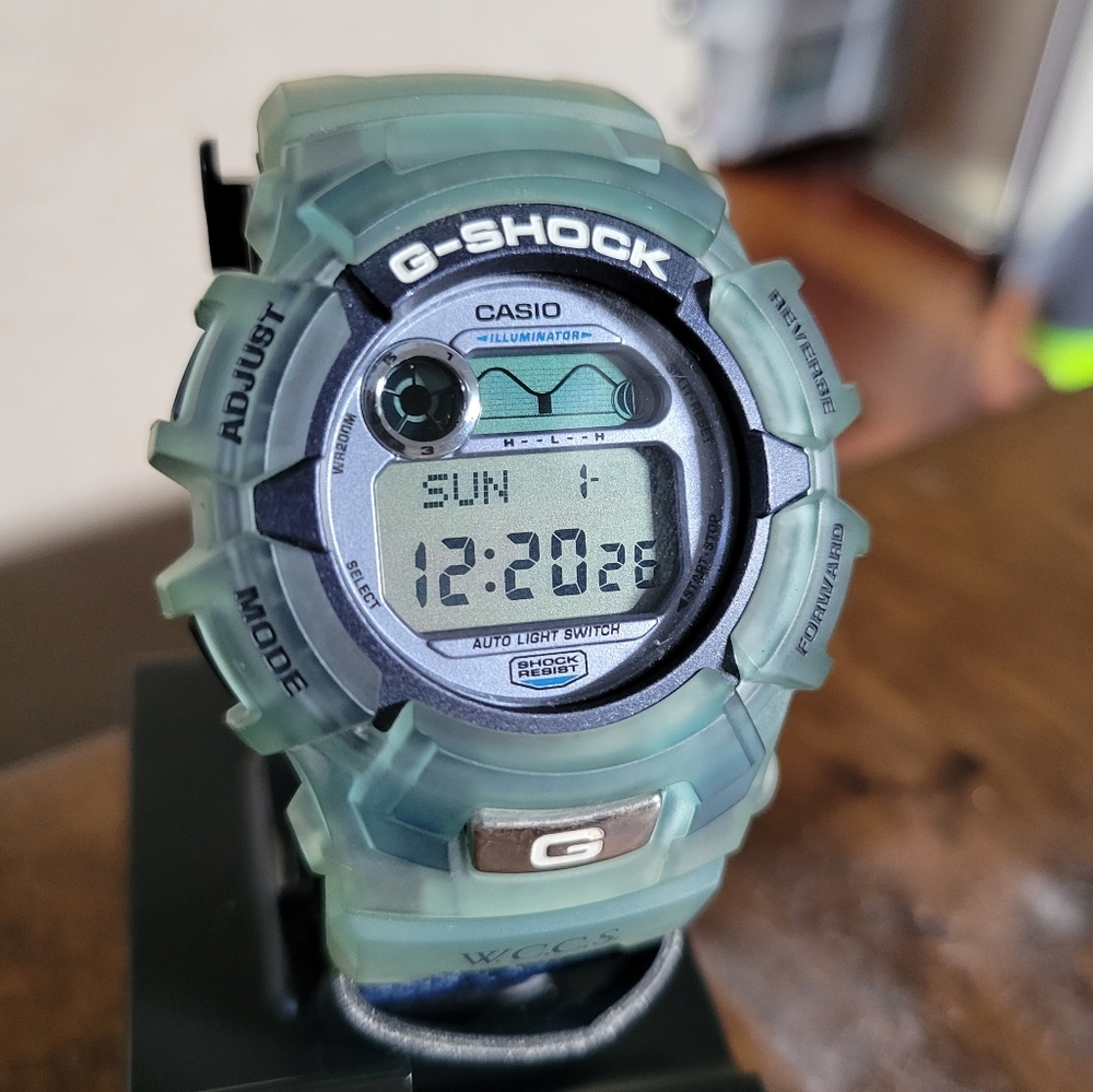 Vintage Ltd Edition G-Shock x W.C.C.S. Watch w/cloth velcro strap - G-2100WC-2V